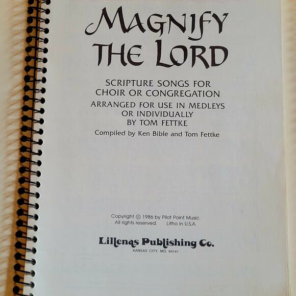 Vintage 1984-1987 SET OF 3 Great Is The Lord by Tom Fettke Favorites for Choir - Picture 6 of 10